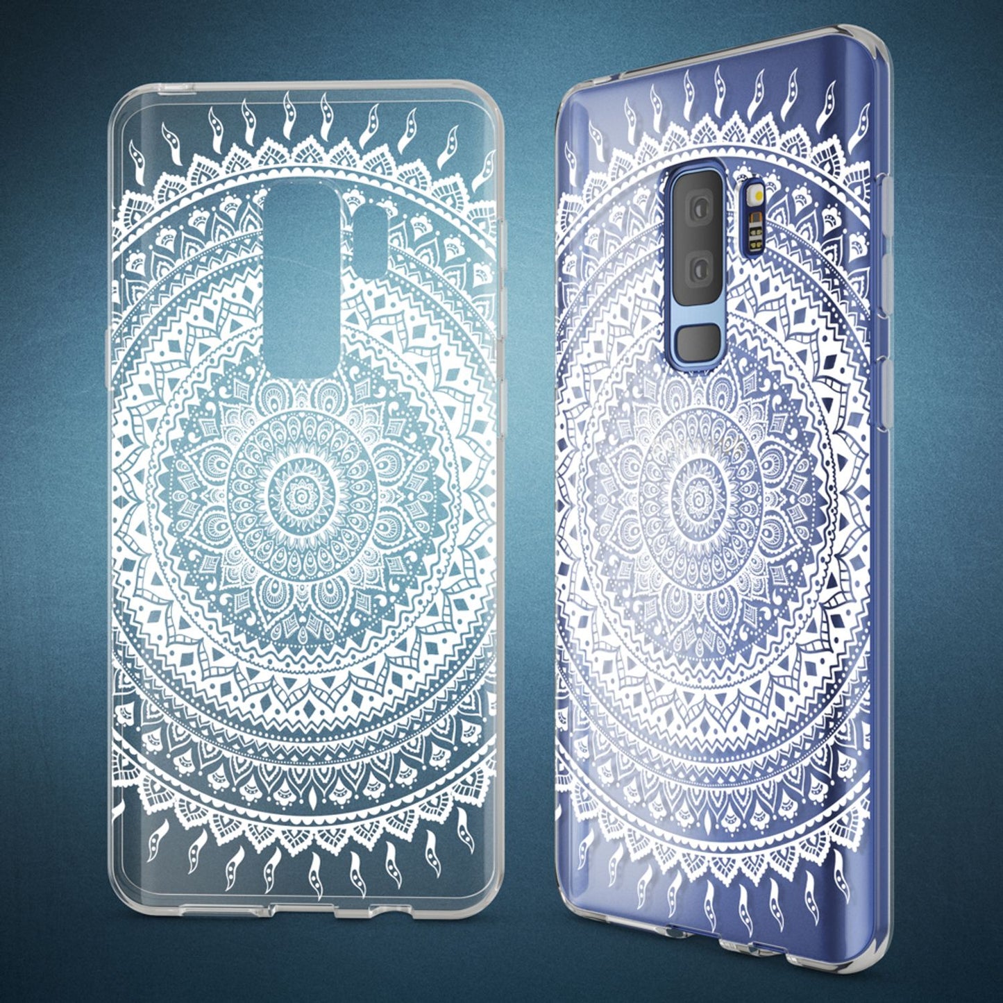 NALIA Handyhülle kompatibel mit Samsung Galaxy S9 Plus, Slim Silikon Motiv Case Crystal Schutzhülle Dünn Durchsichtig, Etui Handy-Tasche Back-Cover Transparent Bumper