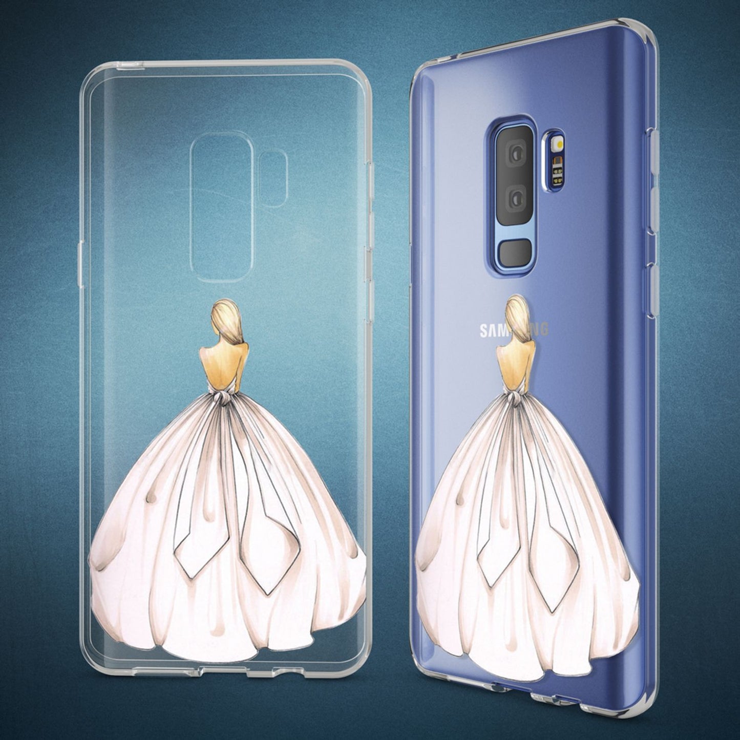 NALIA Handyhülle kompatibel mit Samsung Galaxy S9 Plus, Slim Silikon Motiv Case Crystal Schutzhülle Dünn Durchsichtig, Etui Handy-Tasche Back-Cover Transparent Bumper