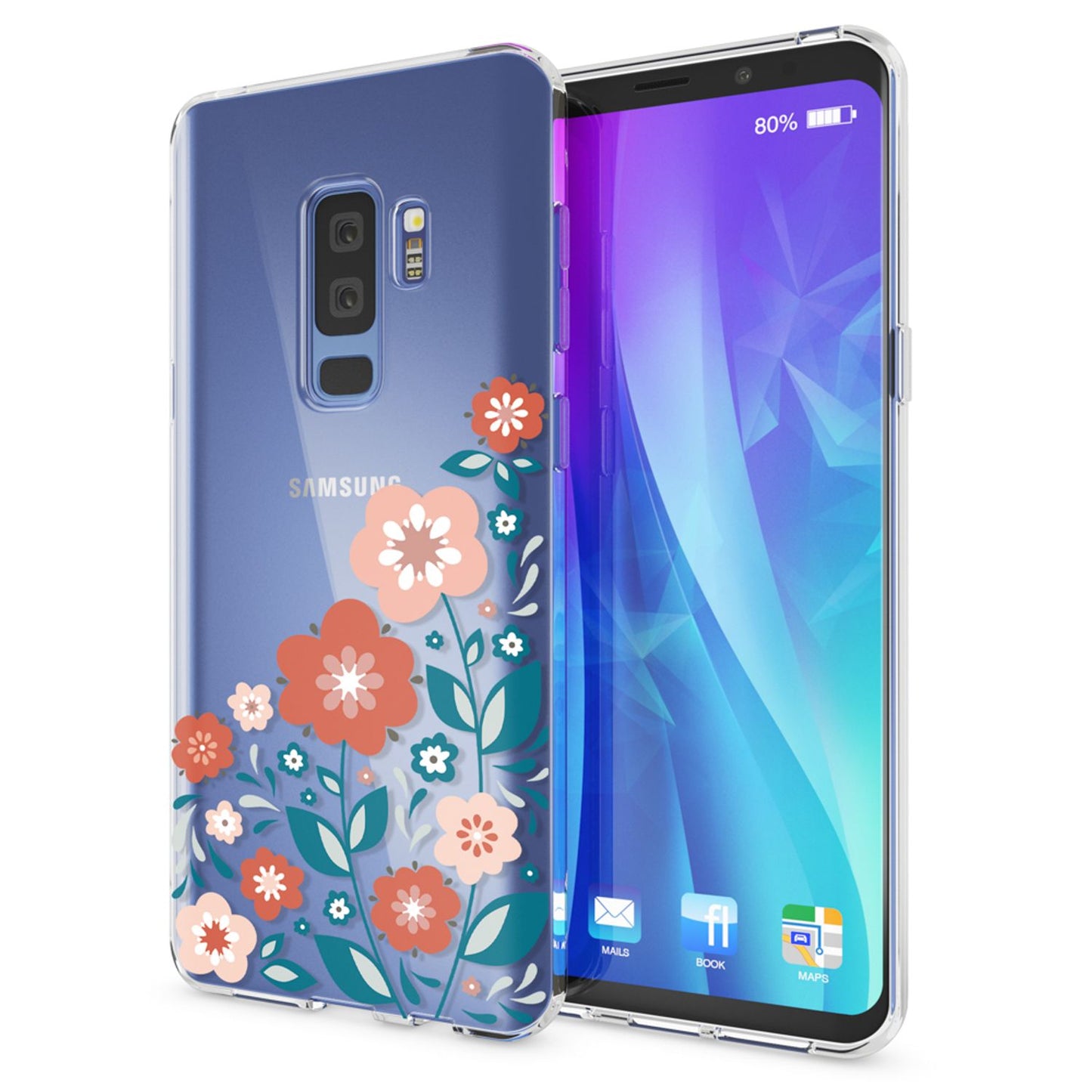 NALIA Handyhülle kompatibel mit Samsung Galaxy S9 Plus, Slim Silikon Motiv Case Crystal Schutzhülle Dünn Durchsichtig, Etui Handy-Tasche Back-Cover Transparent Bumper
