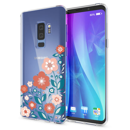 NALIA Handyhülle kompatibel mit Samsung Galaxy S9 Plus, Slim Silikon Motiv Case Crystal Schutzhülle Dünn Durchsichtig, Etui Handy-Tasche Back-Cover Transparent Bumper