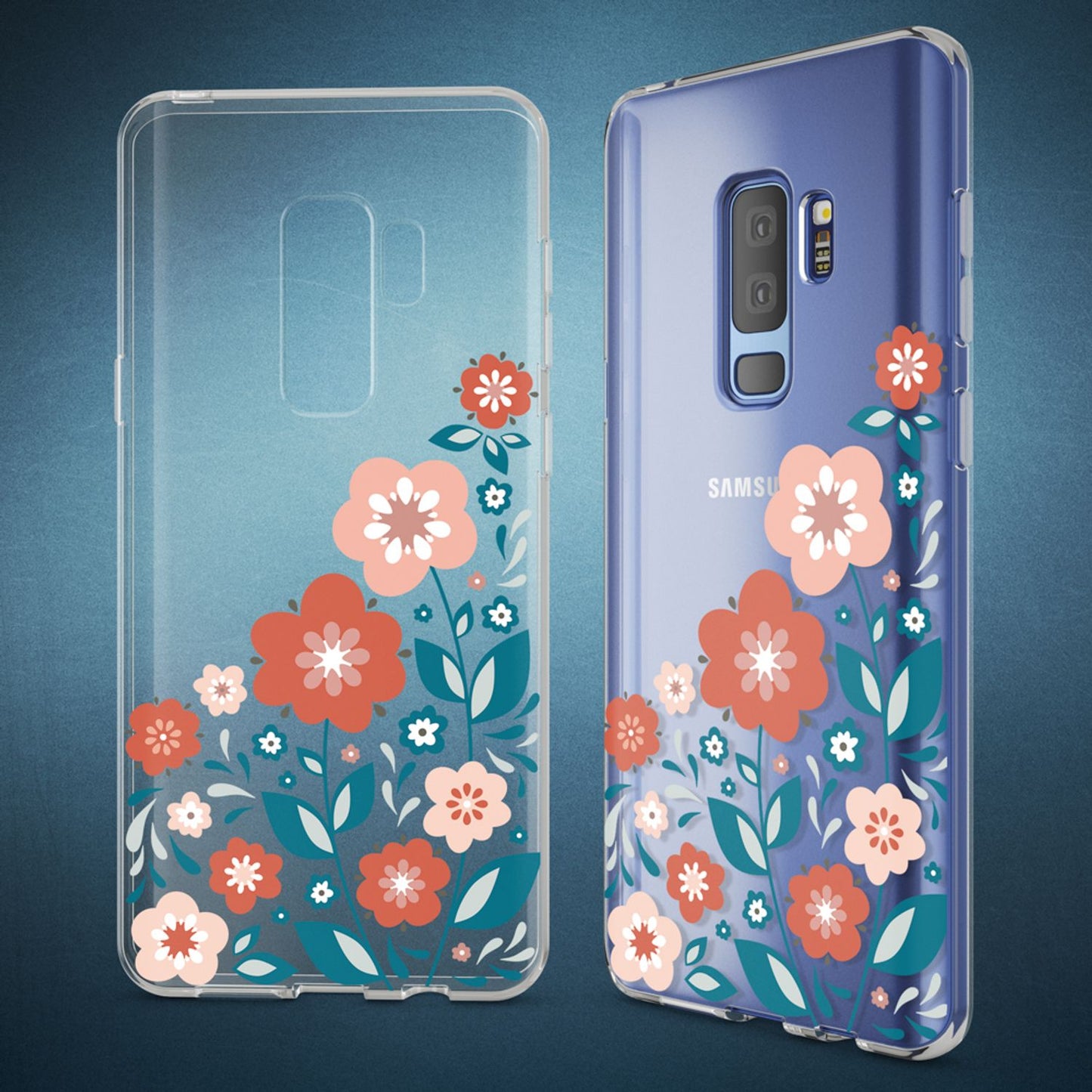 NALIA Handyhülle kompatibel mit Samsung Galaxy S9 Plus, Slim Silikon Motiv Case Crystal Schutzhülle Dünn Durchsichtig, Etui Handy-Tasche Back-Cover Transparent Bumper