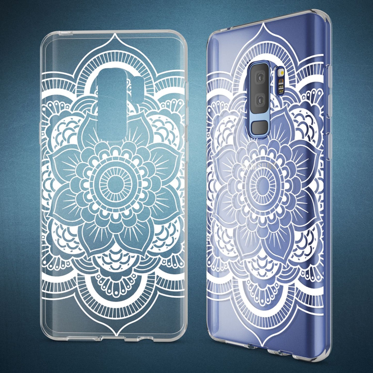 NALIA Handyhülle kompatibel mit Samsung Galaxy S9 Plus, Slim Silikon Motiv Case Crystal Schutzhülle Dünn Durchsichtig, Etui Handy-Tasche Back-Cover Transparent Bumper