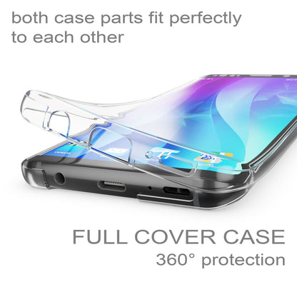NALIA 360 Grad Hülle kompatibel mit Samsung Galaxy S9, Full Cover vorne & hinten Rundum Doppel-Schutz, Dünnes Ganzkörper Case Silikon Etui, Transparenter Displayschutz & Rückseite