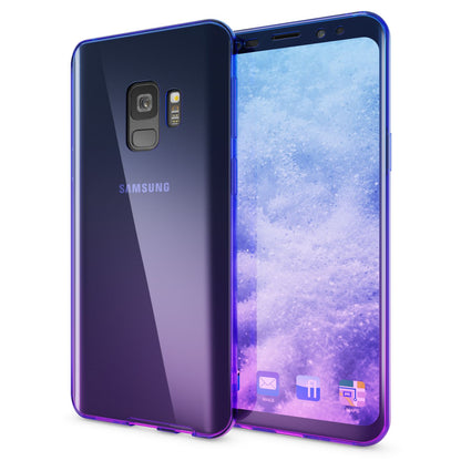 NALIA 360 Grad Hülle kompatibel mit Samsung Galaxy S9, Full Cover vorne & hinten Rundum Doppel-Schutz, Dünnes Ganzkörper Case Silikon Etui, Transparenter Displayschutz & Rückseite