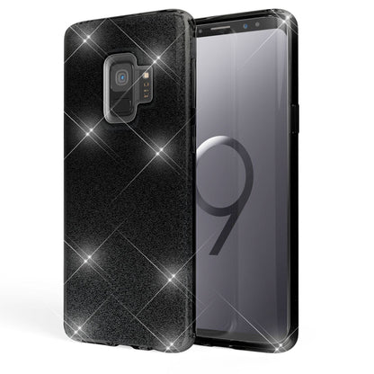 NALIA Glitzerhülle für Samsung Galaxy S9 – Funkelnder Glitzer-Look & Grip – SHINEPOP (Silikon Case) – Marke aus Berlin