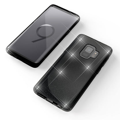 NALIA Glitzerhülle für Samsung Galaxy S9 – Funkelnder Glitzer-Look & Grip – SHINEPOP (Silikon Case) – Marke aus Berlin