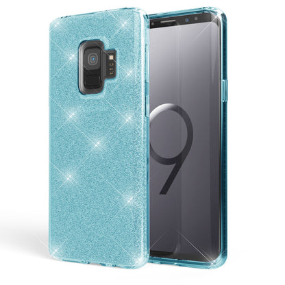 NALIA Glitzerhülle für Samsung Galaxy S9 – Funkelnder Glitzer-Look & Grip – SHINEPOP (Silikon Case) – Marke aus Berlin