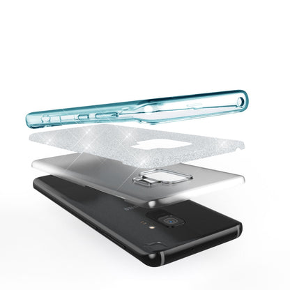 NALIA Glitzerhülle für Samsung Galaxy S9 – Funkelnder Glitzer-Look & Grip – SHINEPOP (Silikon Case) – Marke aus Berlin