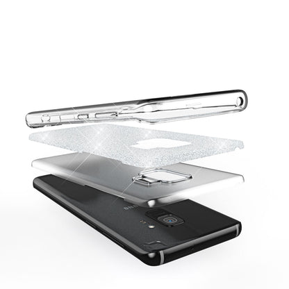 NALIA Glitzerhülle für Samsung Galaxy S9 – Funkelnder Glitzer-Look & Grip – SHINEPOP (Silikon Case) – Marke aus Berlin