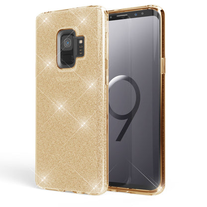 NALIA Glitzerhülle für Samsung Galaxy S9 – Funkelnder Glitzer-Look & Grip – SHINEPOP (Silikon Case) – Marke aus Berlin