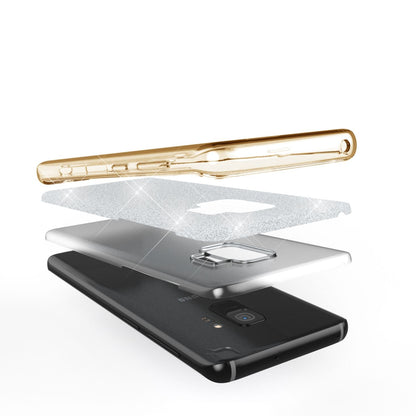 NALIA Glitzerhülle für Samsung Galaxy S9 – Funkelnder Glitzer-Look & Grip – SHINEPOP (Silikon Case) – Marke aus Berlin