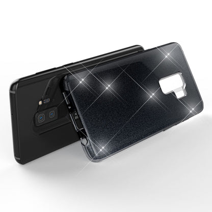 NALIA Glitzerhülle für Samsung Galaxy S9 Plus – Funkelnder Glitzer-Look & Grip – SHINEPOP (Silikon Case) – Marke aus Berlin