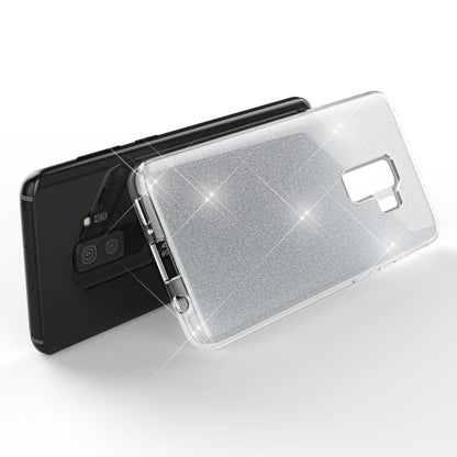 NALIA Glitzerhülle für Samsung Galaxy S9 Plus – Funkelnder Glitzer-Look & Grip – SHINEPOP (Silikon Case) – Marke aus Berlin