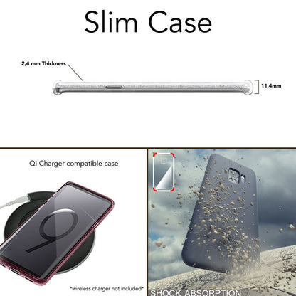 NALIA Glitzerhülle für Samsung Galaxy S9 Plus – Funkelnder Glitzer-Look & Grip – SHINEPOP (Silikon Case) – Marke aus Berlin