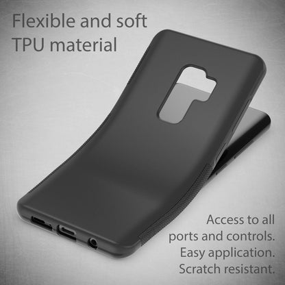 NALIA Handyhülle kompatibel mit Samsung Galaxy S9 Plus, Ultra-Slim Silikon Case Cover Gummihülle, Matte Anti-Rutsch Schutzhülle Dünn, Etui Handy-Tasche Backcover Bumper