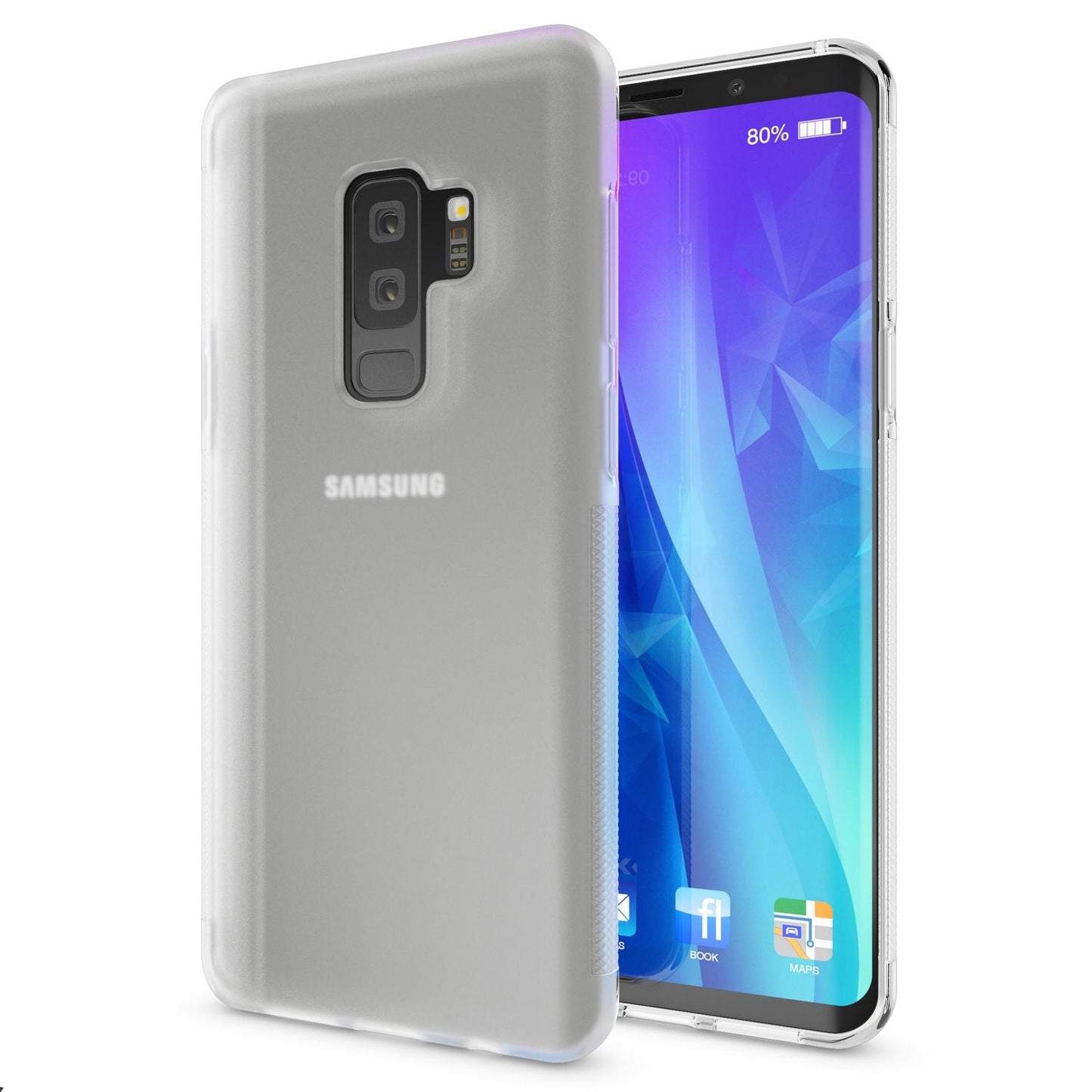NALIA Handyhülle kompatibel mit Samsung Galaxy S9 Plus, Ultra-Slim Silikon Case Cover Gummihülle, Matte Anti-Rutsch Schutzhülle Dünn, Etui Handy-Tasche Backcover Bumper