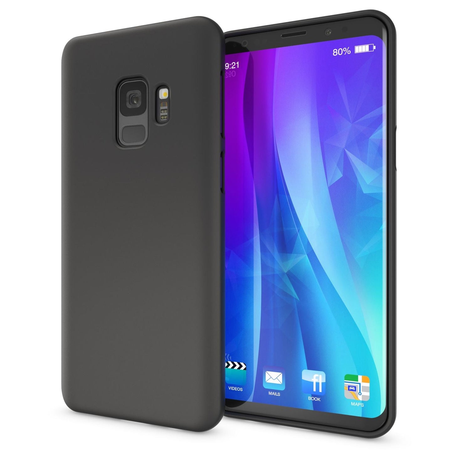 NALIA Neon Silikonhülle für Samsung Galaxy S9 – Soft-Touch & Signal-Neon – NEONSHOCK (Matte Schutzhülle) – Marke aus Berlin