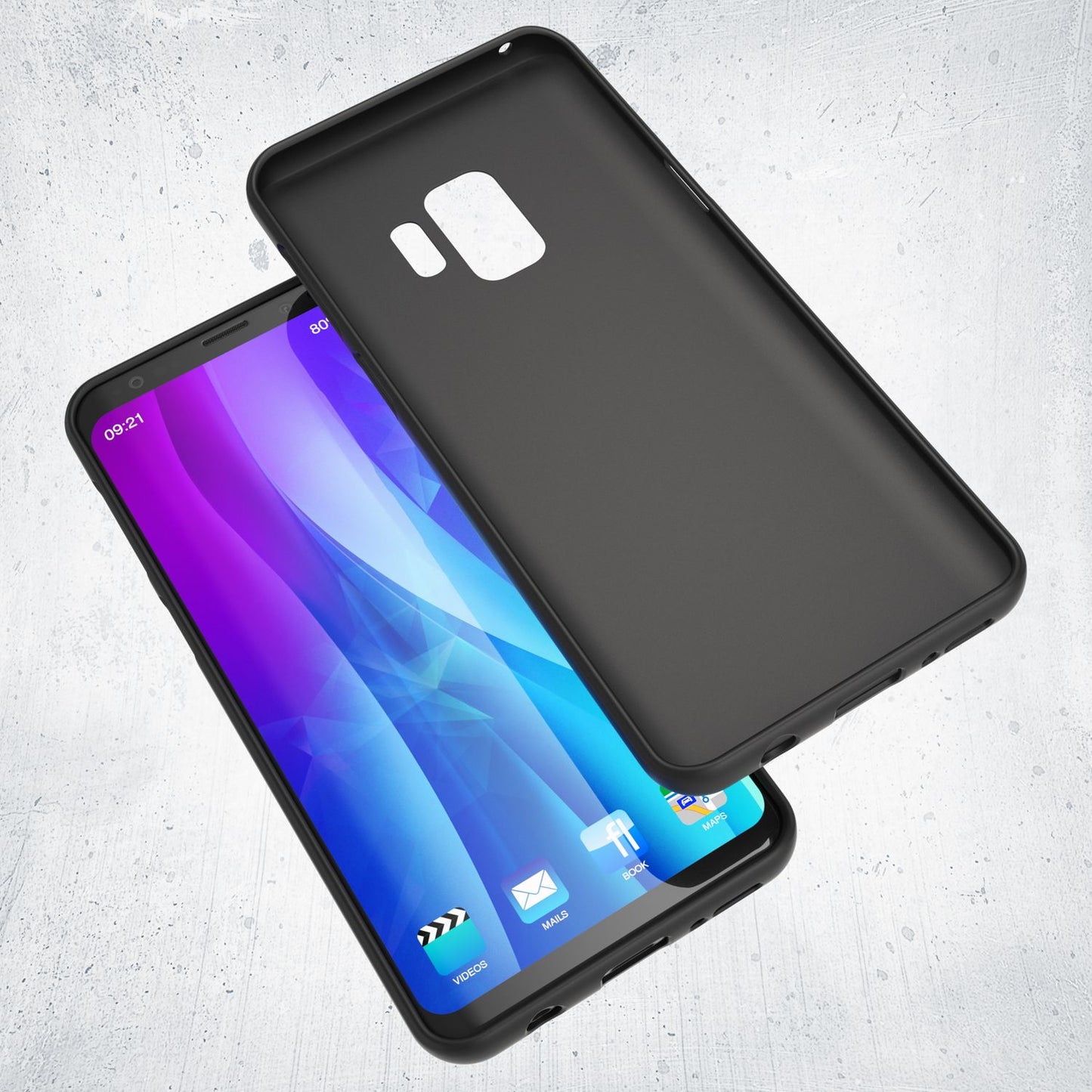 NALIA Neon Silikonhülle für Samsung Galaxy S9 – Soft-Touch & Signal-Neon – NEONSHOCK (Matte Schutzhülle) – Marke aus Berlin