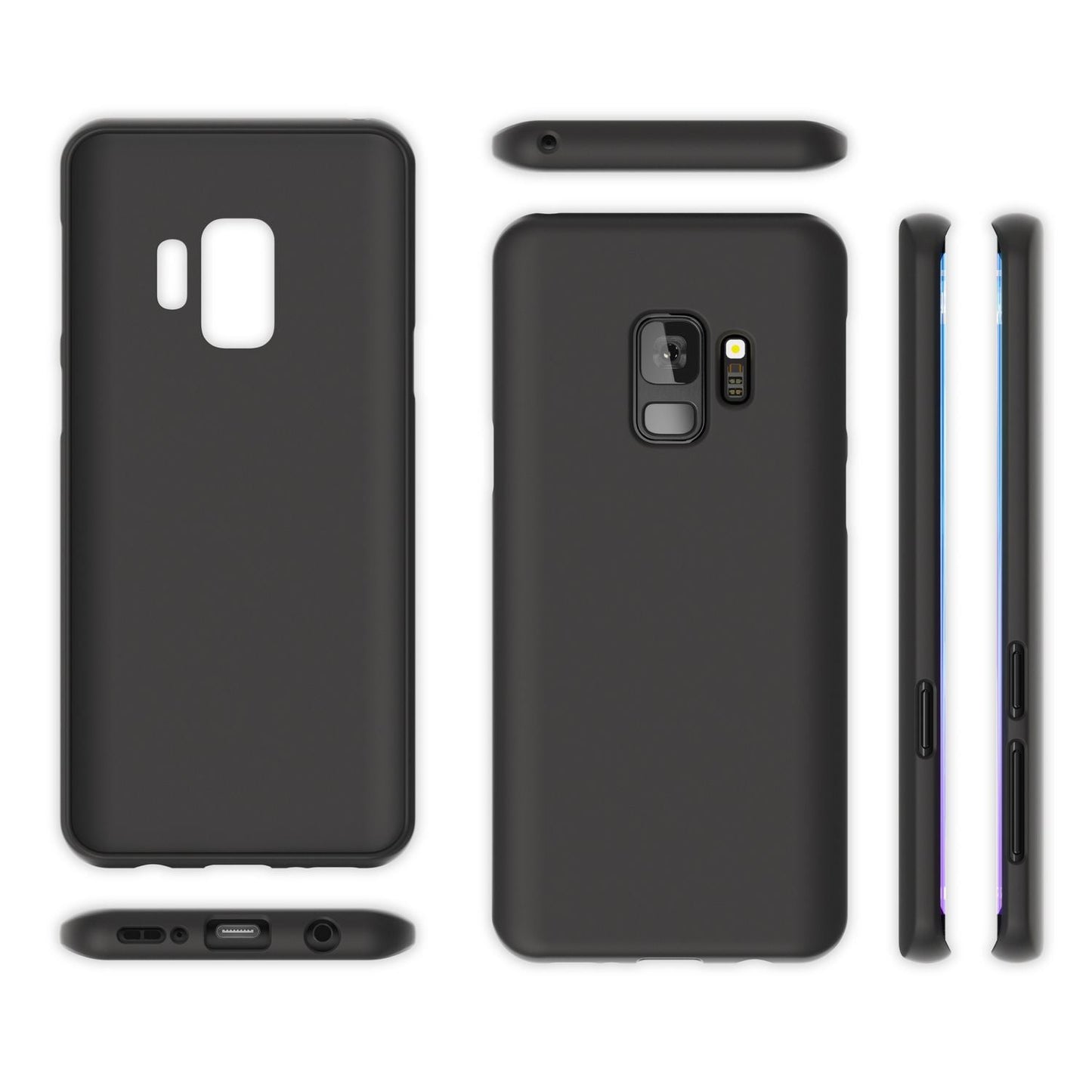 NALIA Neon Silikonhülle für Samsung Galaxy S9 – Soft-Touch & Signal-Neon – NEONSHOCK (Matte Schutzhülle) – Marke aus Berlin