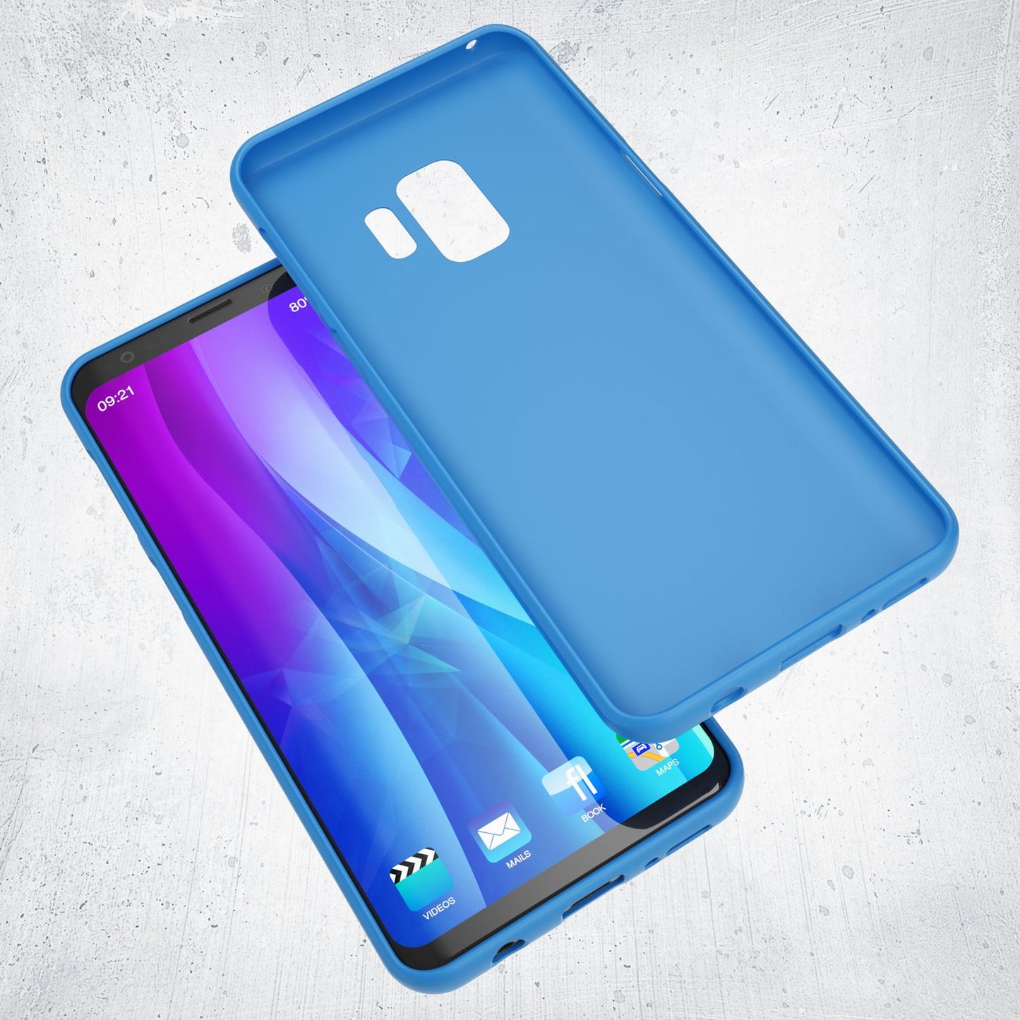 NALIA Neon Silikonhülle für Samsung Galaxy S9 – Soft-Touch & Signal-Neon – NEONSHOCK (Matte Schutzhülle) – Marke aus Berlin