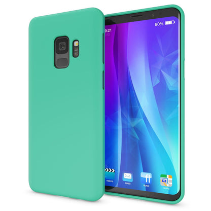 NALIA Neon Silikonhülle für Samsung Galaxy S9 – Soft-Touch & Signal-Neon – NEONSHOCK (Matte Schutzhülle) – Marke aus Berlin
