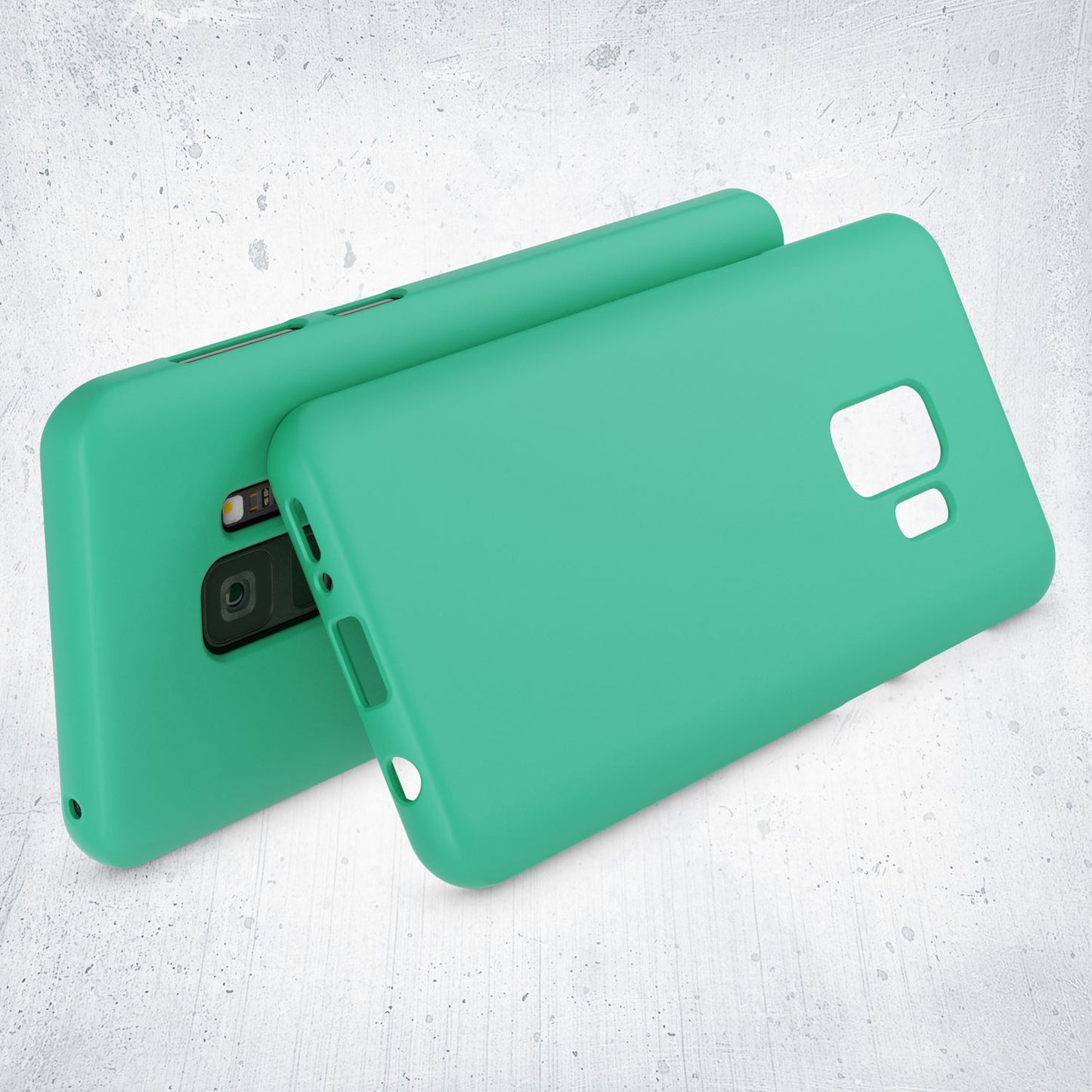 NALIA Neon Silikonhülle für Samsung Galaxy S9 – Soft-Touch & Signal-Neon – NEONSHOCK (Matte Schutzhülle) – Marke aus Berlin