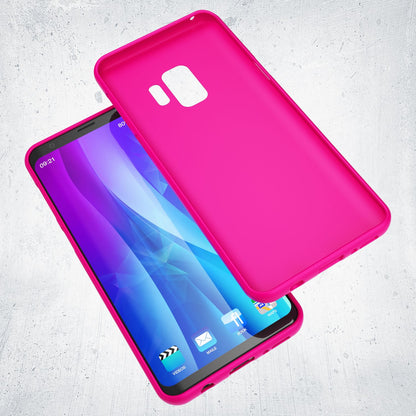 NALIA Neon Silikonhülle für Samsung Galaxy S9 – Soft-Touch & Signal-Neon – NEONSHOCK (Matte Schutzhülle) – Marke aus Berlin