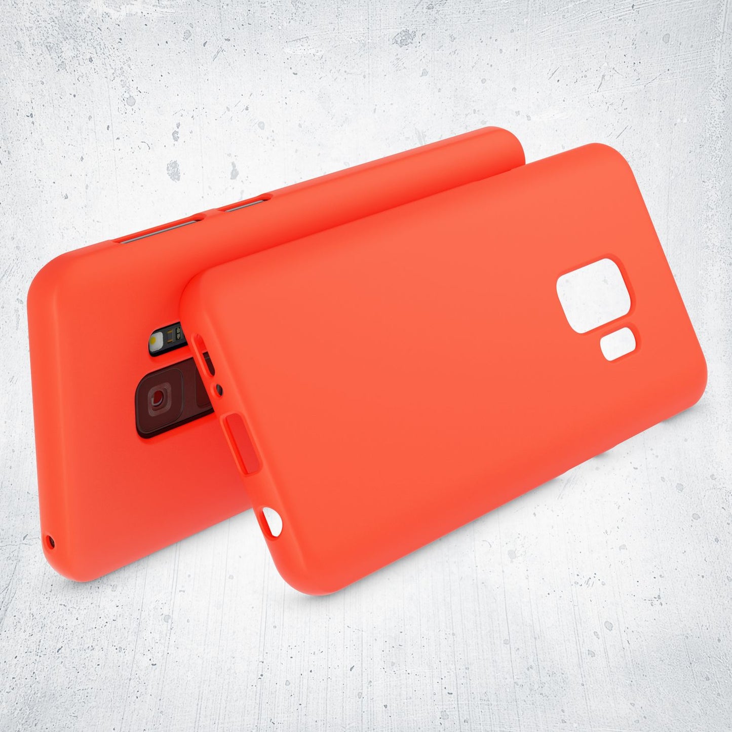 NALIA Neon Silikonhülle für Samsung Galaxy S9 – Soft-Touch & Signal-Neon – NEONSHOCK (Matte Schutzhülle) – Marke aus Berlin