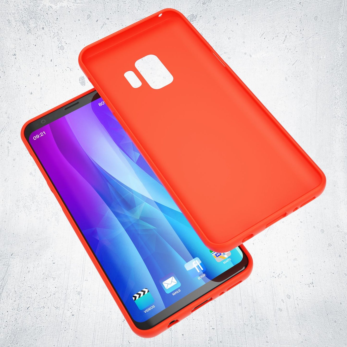 NALIA Neon Silikonhülle für Samsung Galaxy S9 – Soft-Touch & Signal-Neon – NEONSHOCK (Matte Schutzhülle) – Marke aus Berlin