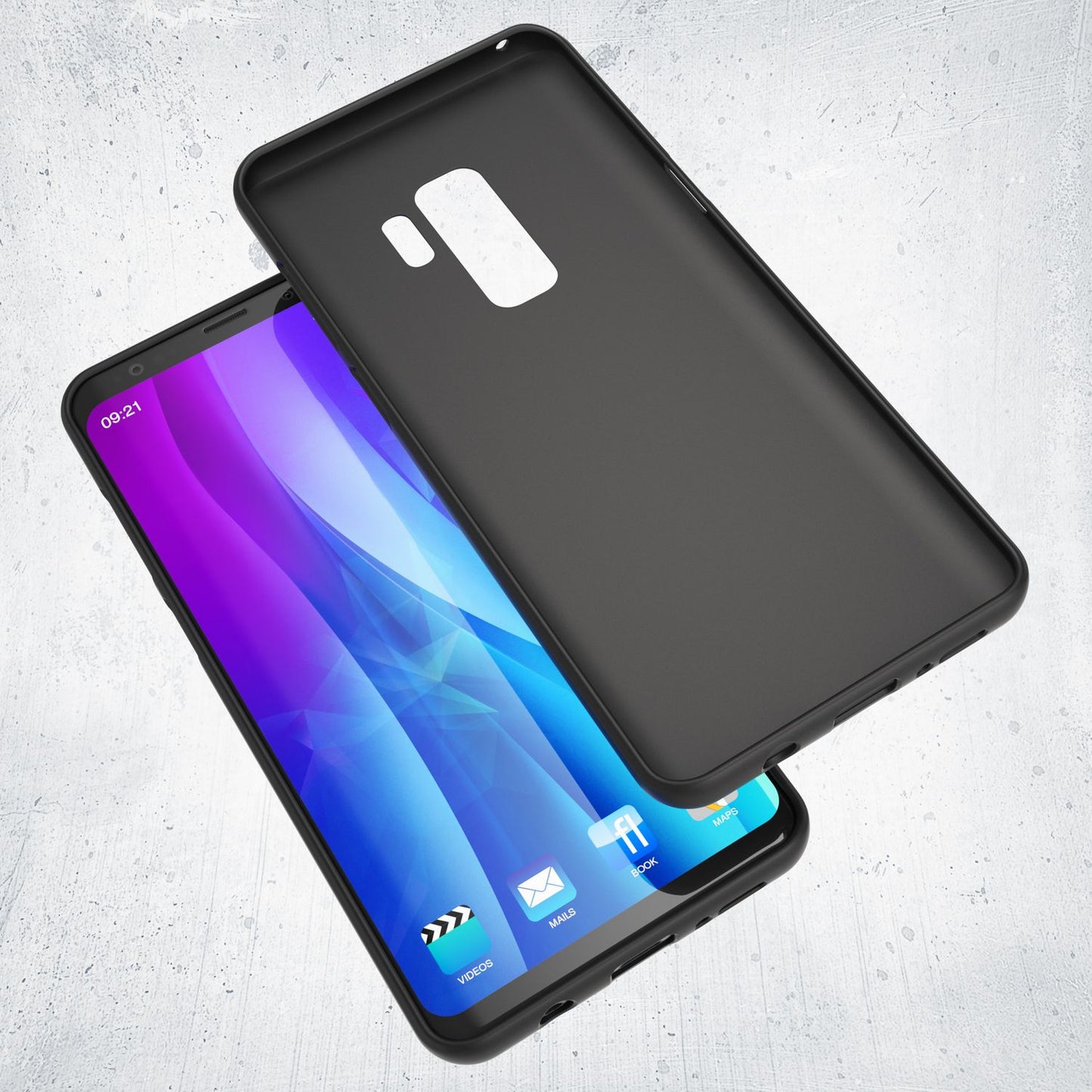 NALIA Neon Silikonhülle für Samsung Galaxy S9 Plus – Soft-Touch & Signal-Neon – NEONSHOCK (Matte Schutzhülle) – Marke aus Berlin