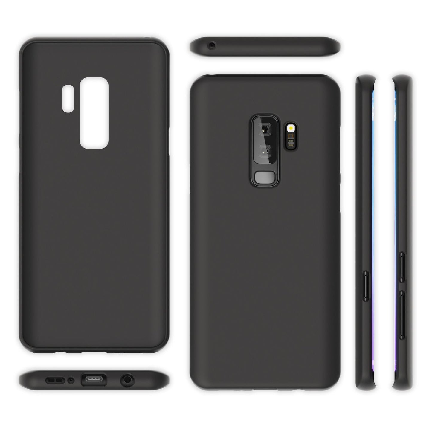 NALIA Neon Silikonhülle für Samsung Galaxy S9 Plus – Soft-Touch & Signal-Neon – NEONSHOCK (Matte Schutzhülle) – Marke aus Berlin