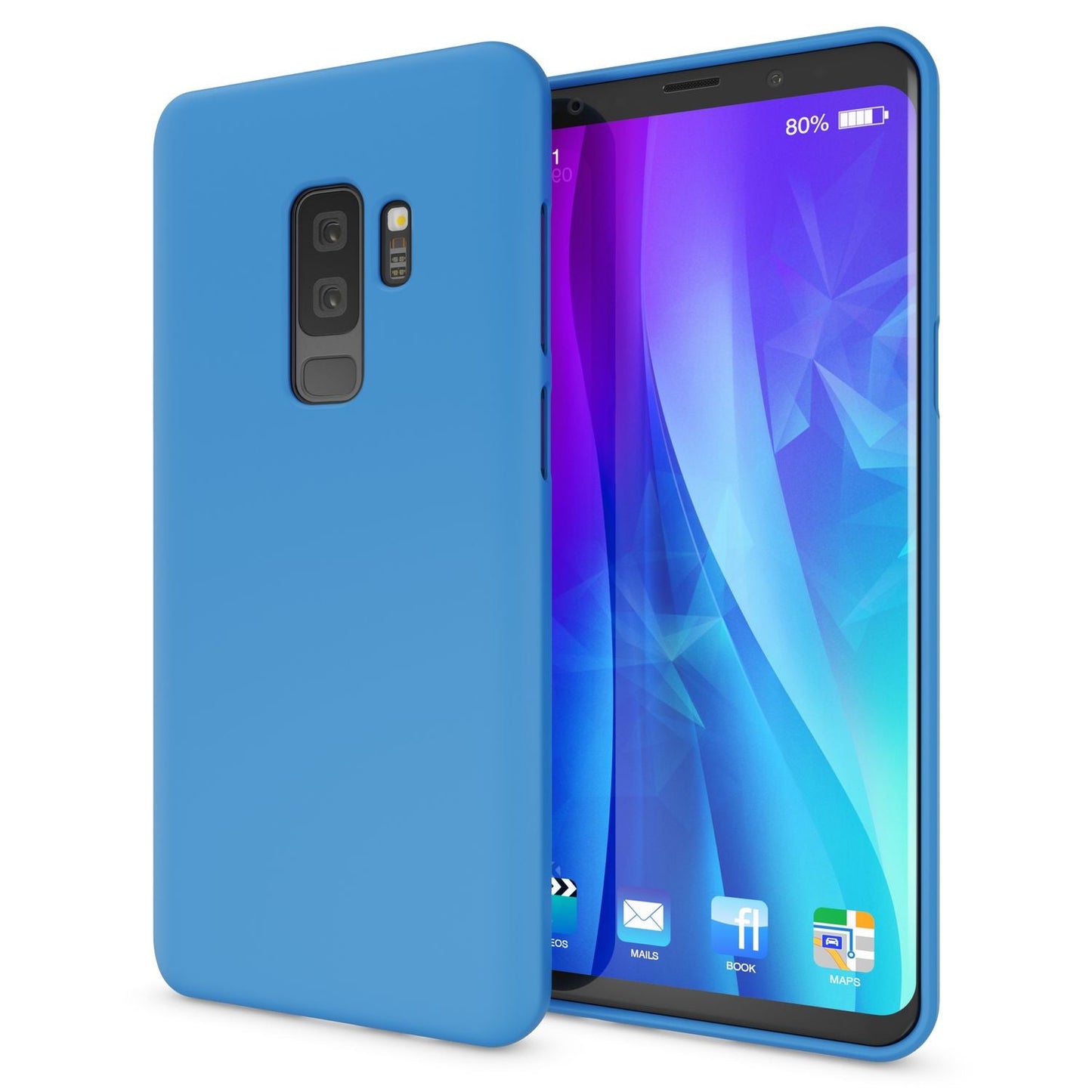 NALIA Neon Silikonhülle für Samsung Galaxy S9 Plus – Soft-Touch & Signal-Neon – NEONSHOCK (Matte Schutzhülle) – Marke aus Berlin