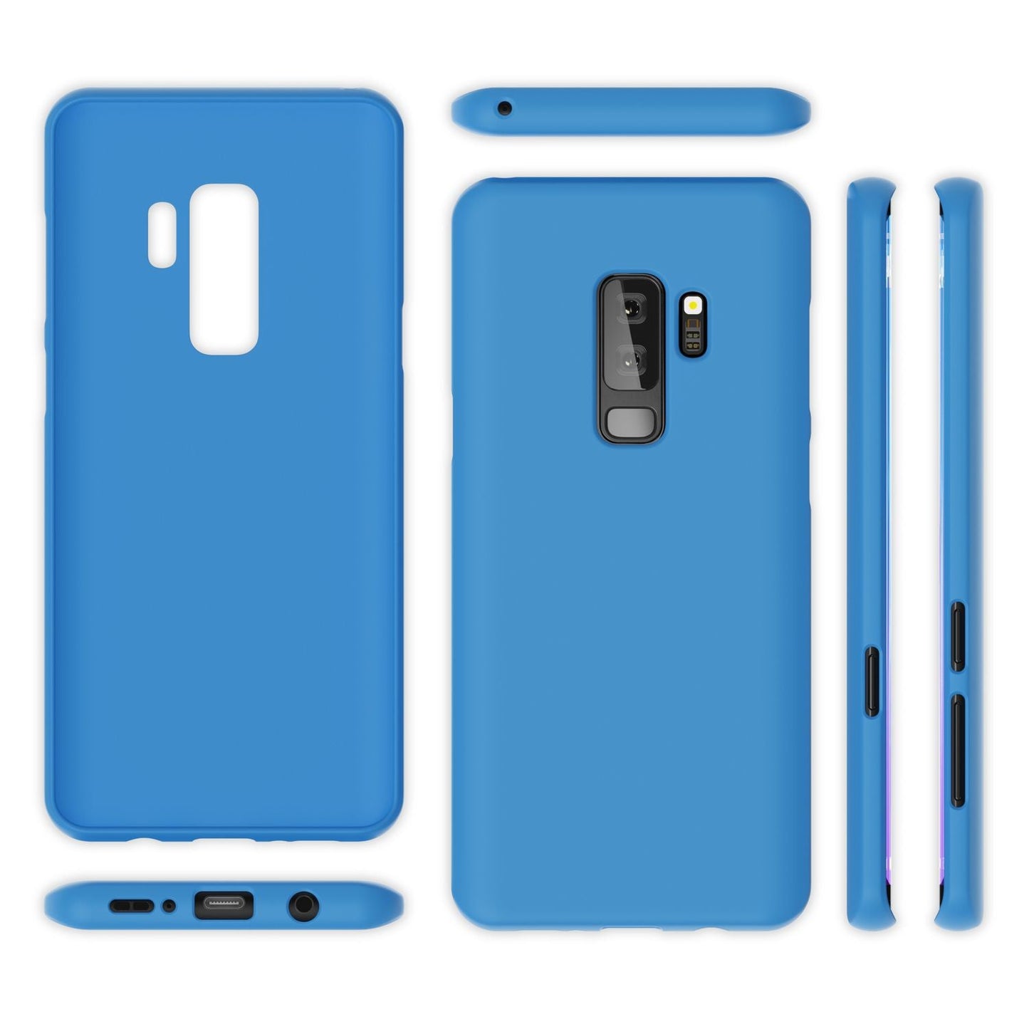 NALIA Neon Silikonhülle für Samsung Galaxy S9 Plus – Soft-Touch & Signal-Neon – NEONSHOCK (Matte Schutzhülle) – Marke aus Berlin