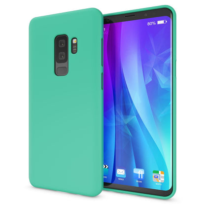 NALIA Neon Silikonhülle für Samsung Galaxy S9 Plus – Soft-Touch & Signal-Neon – NEONSHOCK (Matte Schutzhülle) – Marke aus Berlin