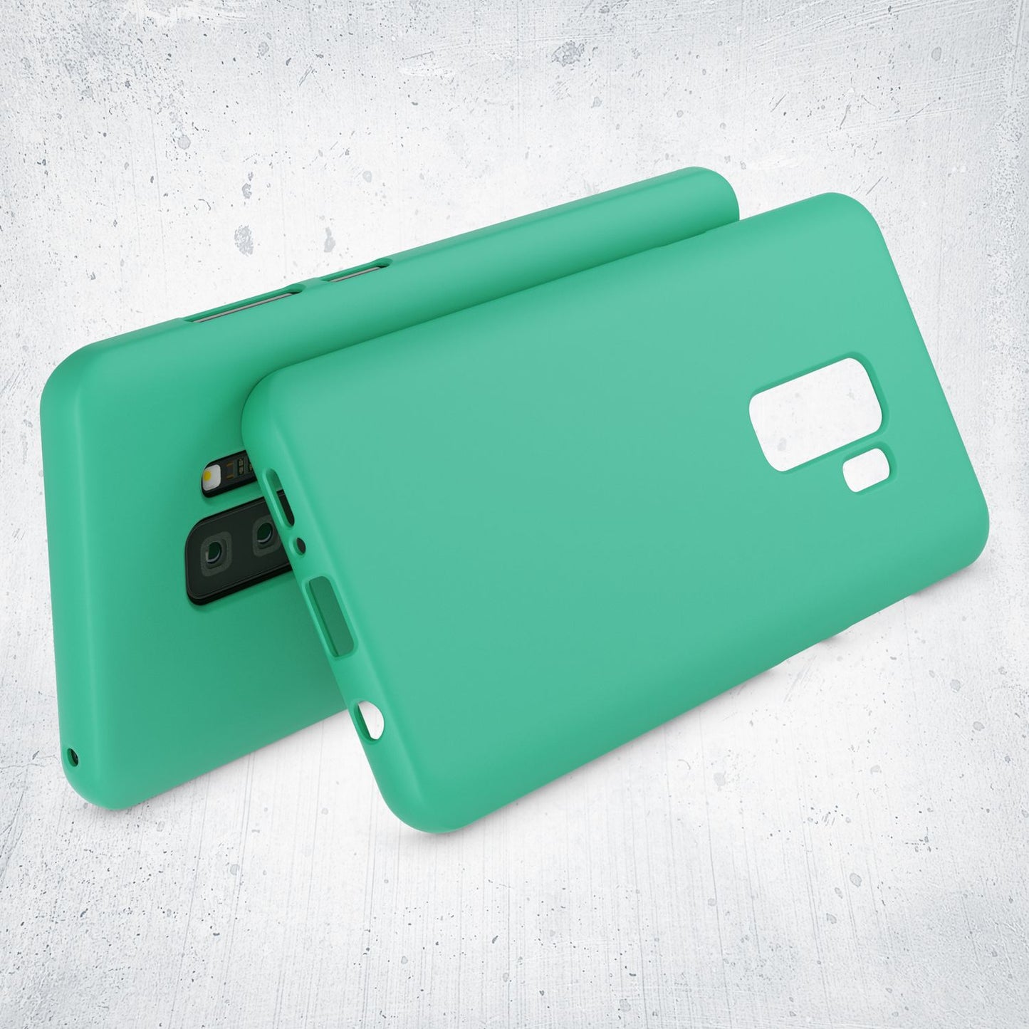 NALIA Neon Silikonhülle für Samsung Galaxy S9 Plus – Soft-Touch & Signal-Neon – NEONSHOCK (Matte Schutzhülle) – Marke aus Berlin