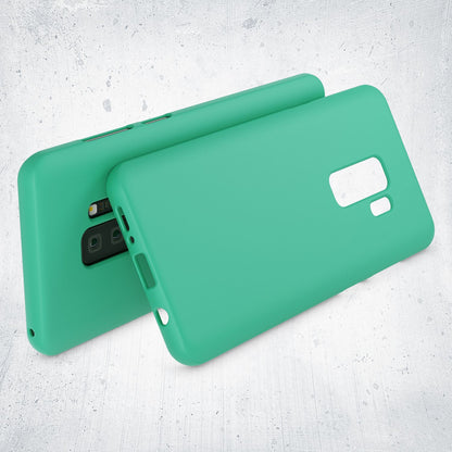 NALIA Neon Silikonhülle für Samsung Galaxy S9 Plus – Soft-Touch & Signal-Neon – NEONSHOCK (Matte Schutzhülle) – Marke aus Berlin