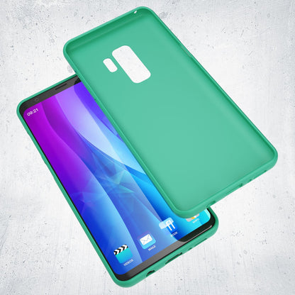NALIA Neon Silikonhülle für Samsung Galaxy S9 Plus – Soft-Touch & Signal-Neon – NEONSHOCK (Matte Schutzhülle) – Marke aus Berlin