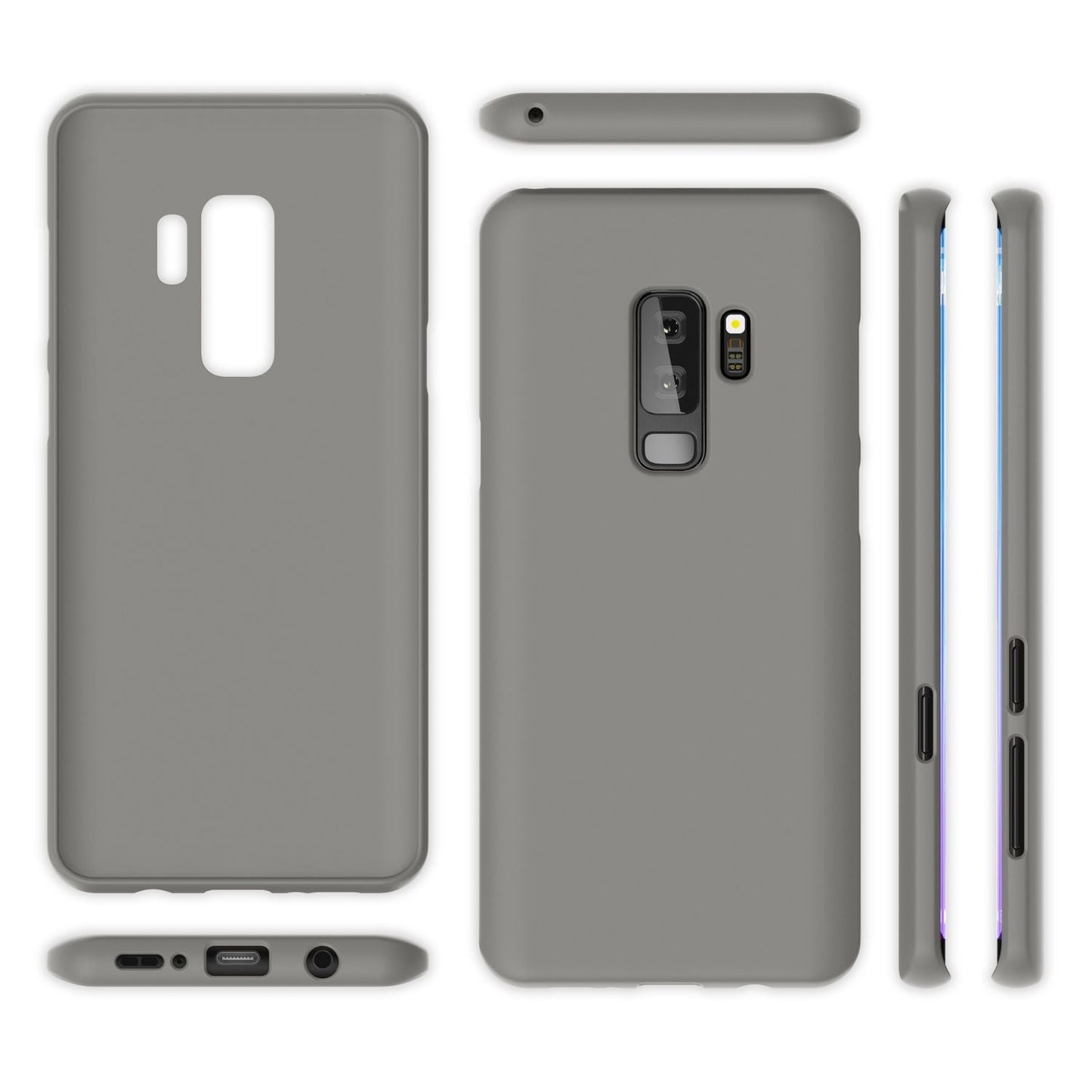 NALIA Neon Silikonhülle für Samsung Galaxy S9 Plus – Soft-Touch & Signal-Neon – NEONSHOCK (Matte Schutzhülle) – Marke aus Berlin