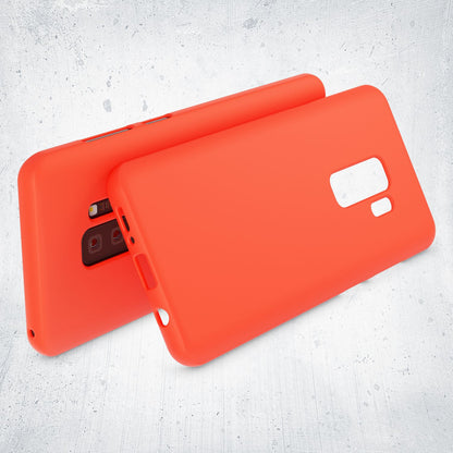 NALIA Neon Silikonhülle für Samsung Galaxy S9 Plus – Soft-Touch & Signal-Neon – NEONSHOCK (Matte Schutzhülle) – Marke aus Berlin