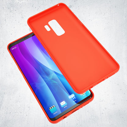 NALIA Neon Silikonhülle für Samsung Galaxy S9 Plus – Soft-Touch & Signal-Neon – NEONSHOCK (Matte Schutzhülle) – Marke aus Berlin