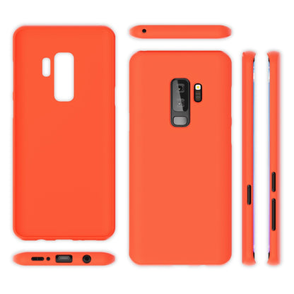 NALIA Neon Silikonhülle für Samsung Galaxy S9 Plus – Soft-Touch & Signal-Neon – NEONSHOCK (Matte Schutzhülle) – Marke aus Berlin