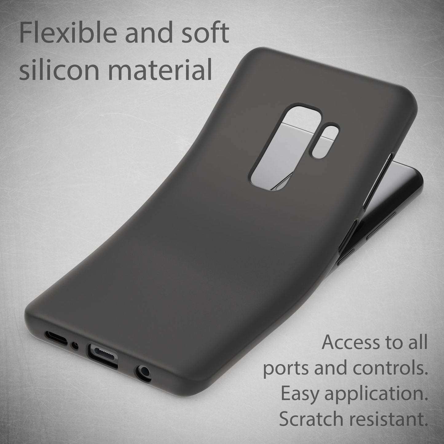 NALIA Neon Silikonhülle für Samsung Galaxy S9 Plus – Soft-Touch & Signal-Neon – NEONSHOCK (Matte Schutzhülle) – Marke aus Berlin
