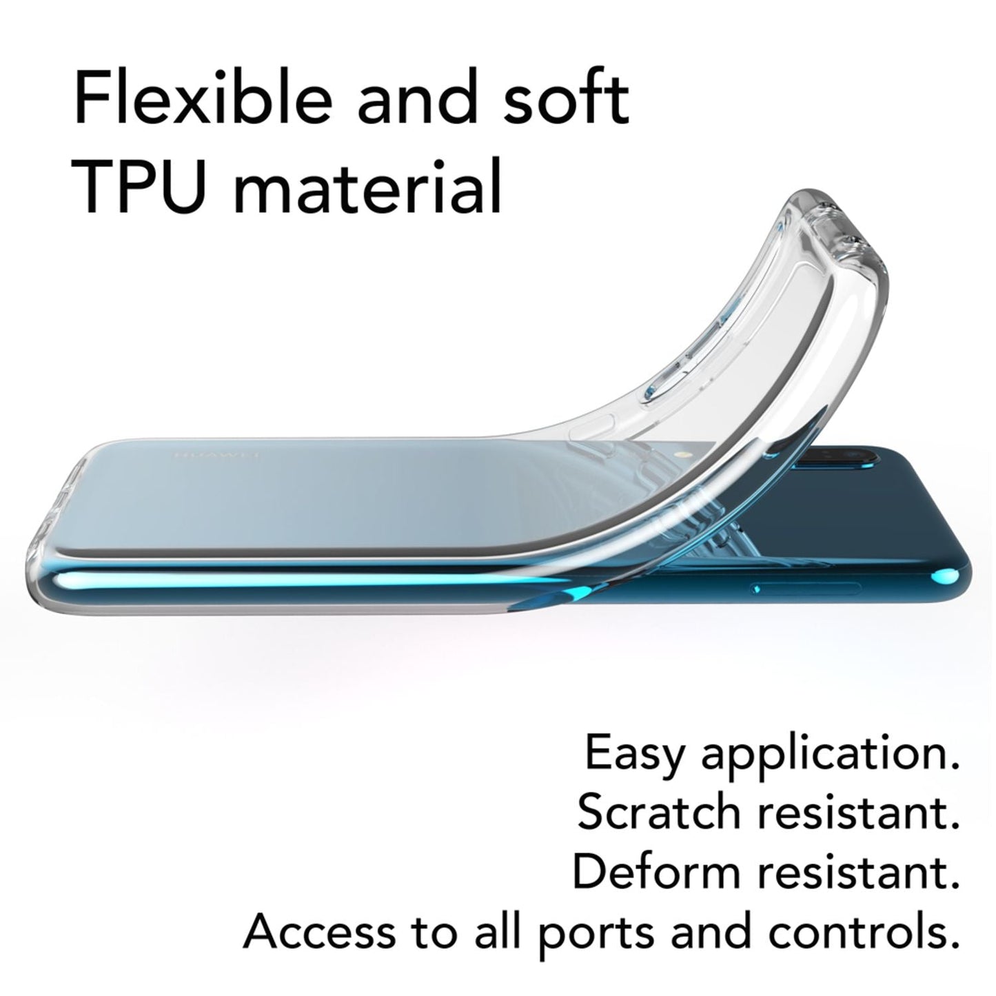 NALIA Transparente Silikonhülle für Huawei P20 Pro – Anti-Gelb & Rutschfest – GLAZE (Handyhülle Kristallklar, Schlank & Stoßfest) – Marke aus Berlin