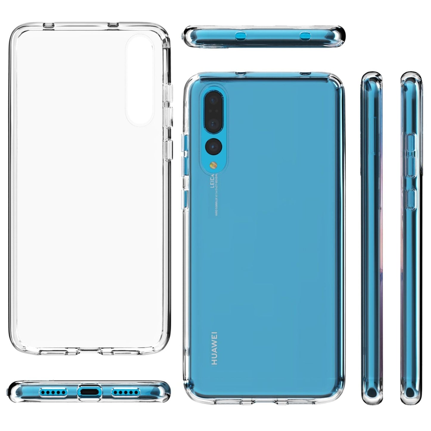 NALIA Transparente Silikonhülle für Huawei P20 Pro – Anti-Gelb & Rutschfest – GLAZE (Handyhülle Kristallklar, Schlank & Stoßfest) – Marke aus Berlin