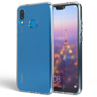NALIA Transparente Silikonhülle für Huawei P20 Lite – Anti-Gelb & Rutschfest – GLAZE (Handyhülle Kristallklar, Schlank & Stoßfest) – Marke aus Berlin