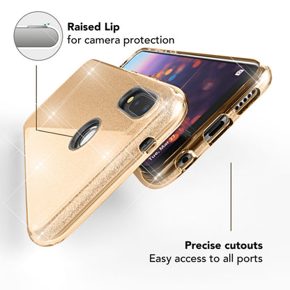 NALIA Glitzerhülle für Huawei P20 Lite – Funkelnder Glitzer-Look & Grip – SHINEPOP (Silikon Case) – Marke aus Berlin