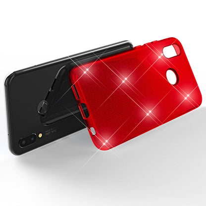 NALIA Glitzerhülle für Huawei P20 Lite – Funkelnder Glitzer-Look & Grip – SHINEPOP (Silikon Case) – Marke aus Berlin