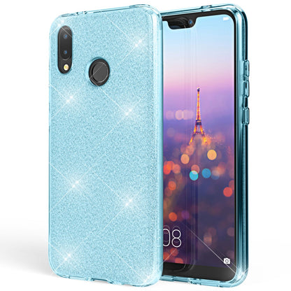 NALIA Glitzerhülle für Huawei P20 Lite – Funkelnder Glitzer-Look & Grip – SHINEPOP (Silikon Case) – Marke aus Berlin