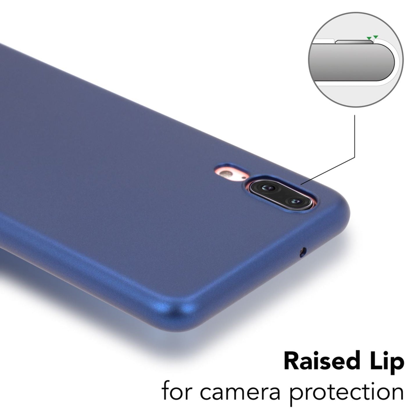 NALIA Ultra Slim Hardcase für Huawei P20 – Anti-Fingerabdruck & 0.5mm Dünn – PUREFIT (Matt & Leicht) – Marke aus Berlin
