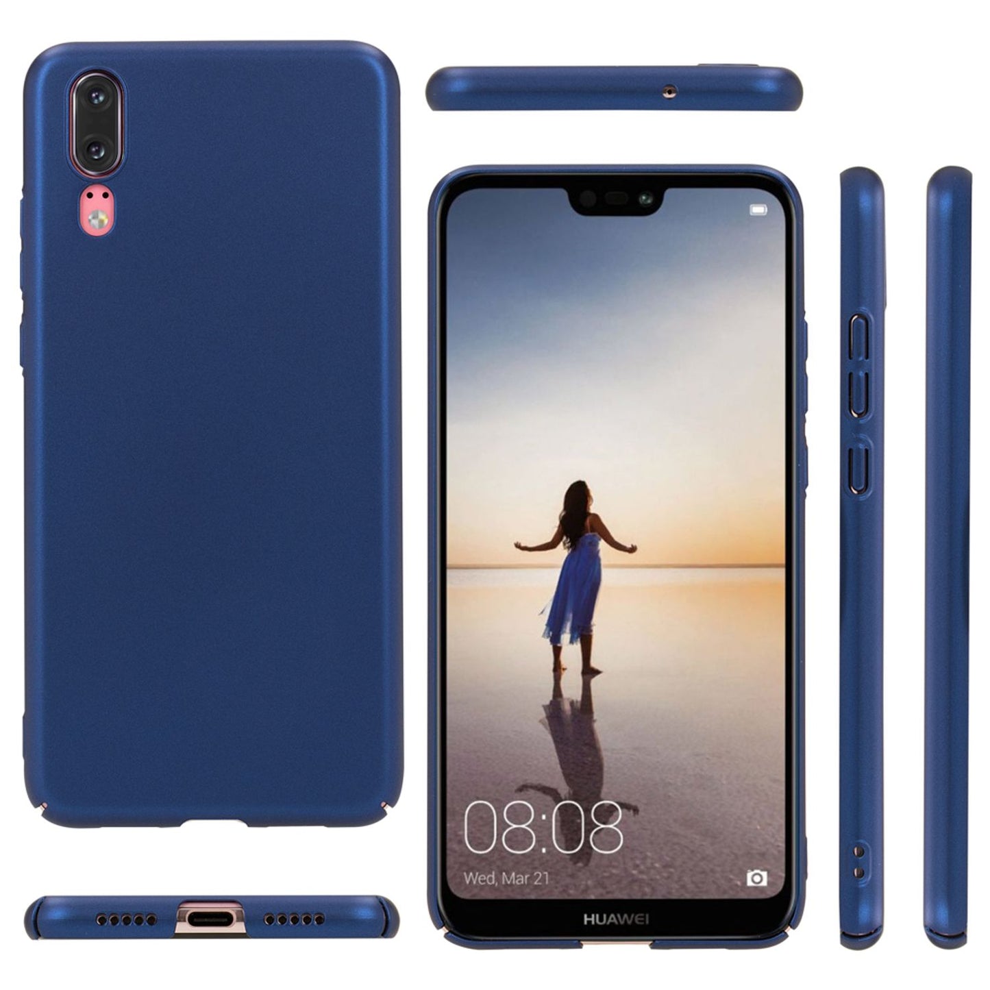 NALIA Ultra Slim Hardcase für Huawei P20 – Anti-Fingerabdruck & 0.5mm Dünn – PUREFIT (Matt & Leicht) – Marke aus Berlin
